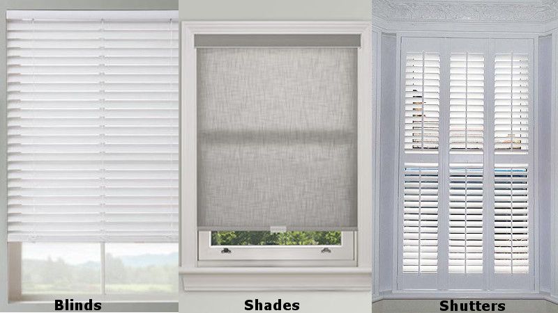 Shutters Blinds or Shades