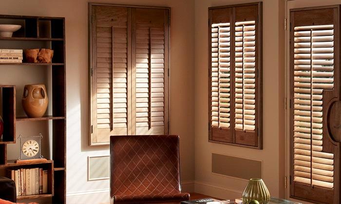 Stained wood Shutters